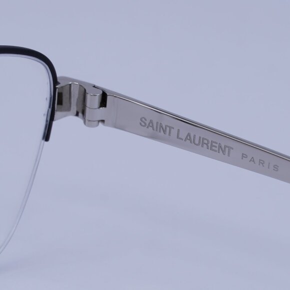 Saint Laurent SL M64 002 Eyeglasses Black/Silver 52mm Cat Eye Frame - Picture 4 of 11